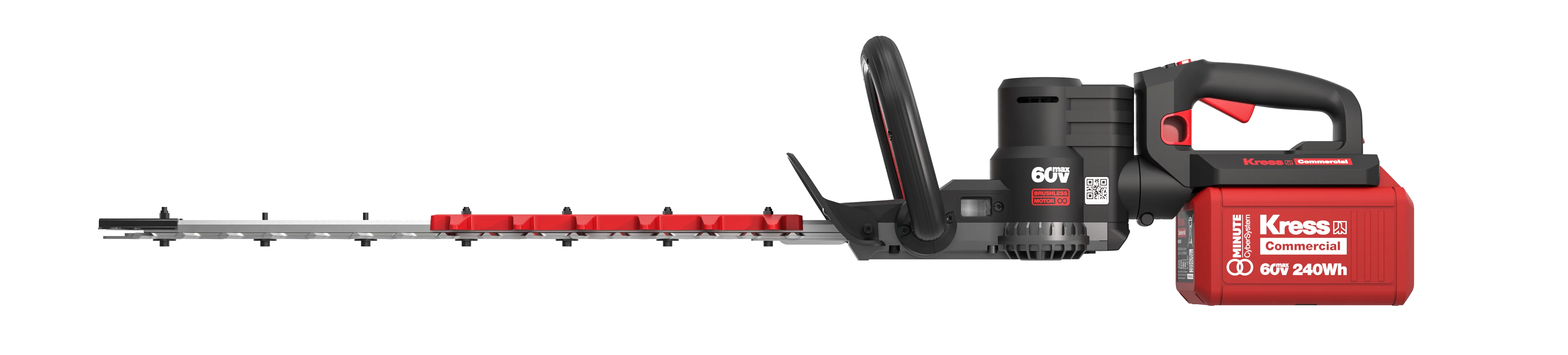 Kress KC200 Commercial Hedge Trimmer - 60V, 63cm/25" Blade - Tool only - Image 3