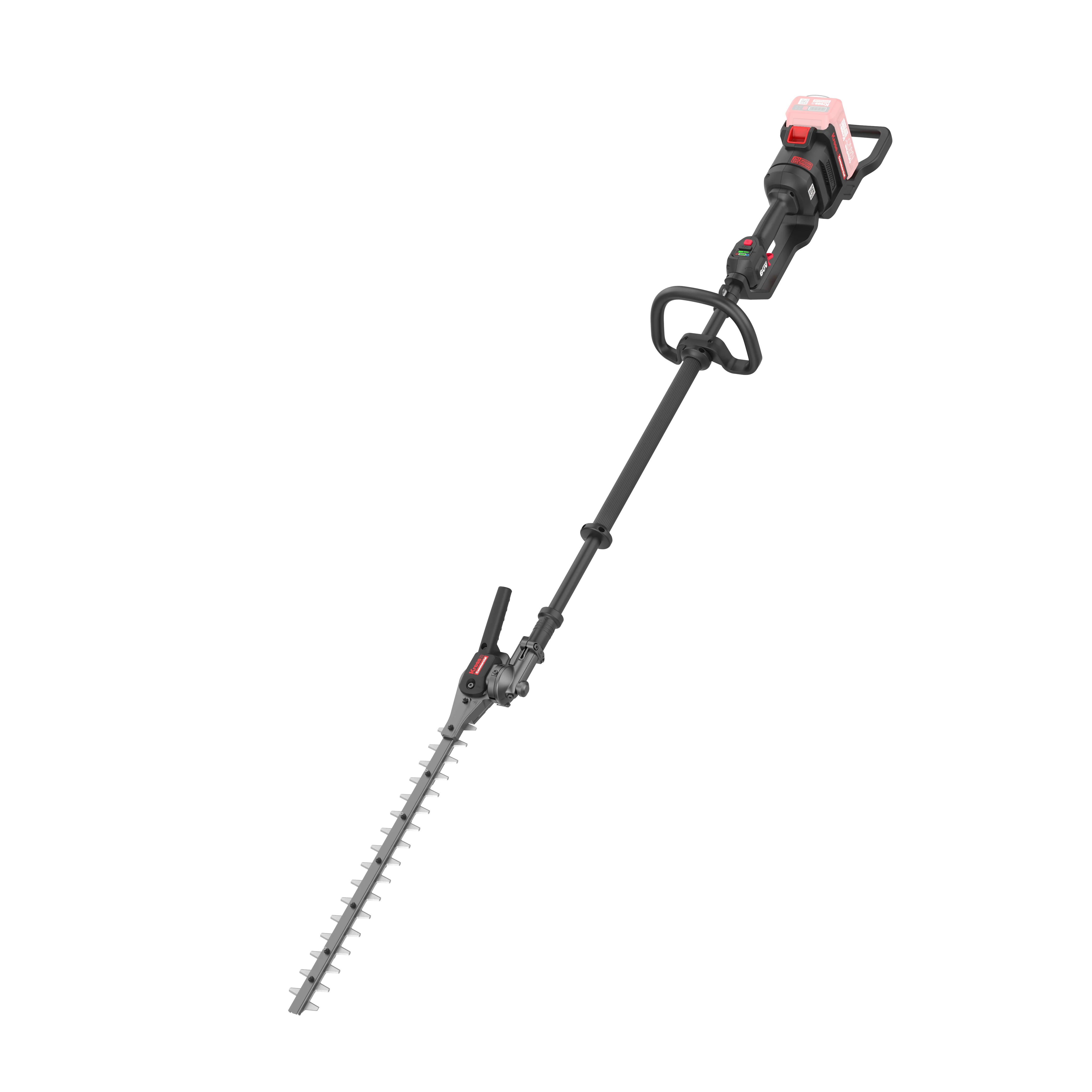 Kress KC240 Commercial 60V 55cm Short Shaft Articulating (145°) Pole Hedge Trimmer - Image 2
