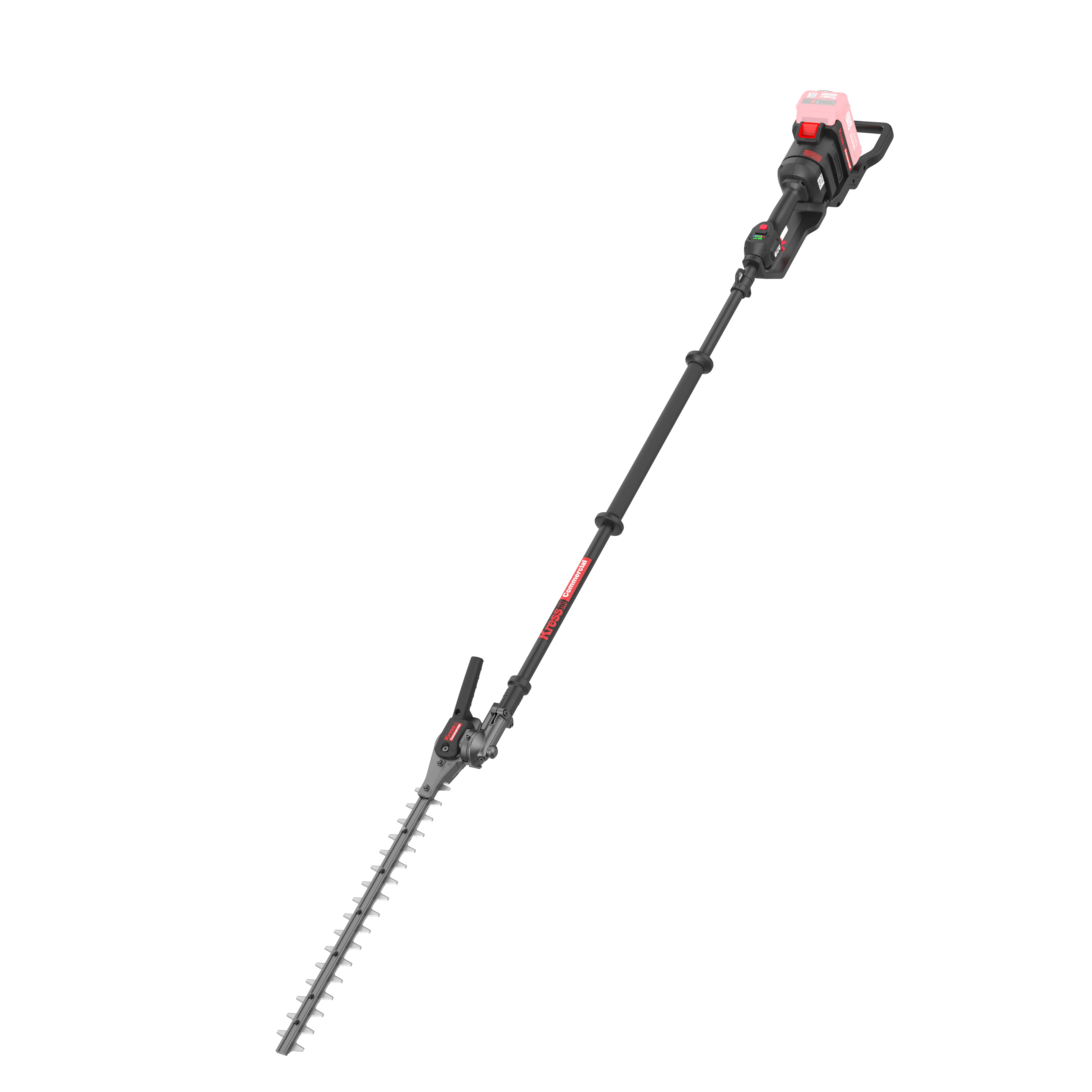 Kress KC270 Commercial Pole Hedge Trimmer - 60V, 55cm/22" Long Shaft Articulating (145°) - Image 2